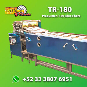 Máquina tortilladora automática de rodillos TR-180