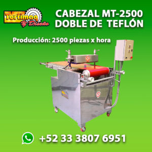 Cabezal doble MT-2500 con banda de teflón