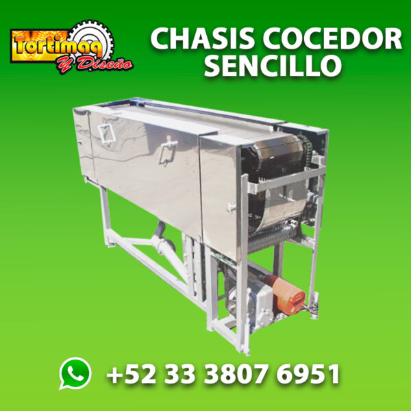 Chasis cocedor para harina de trigo sencillo
