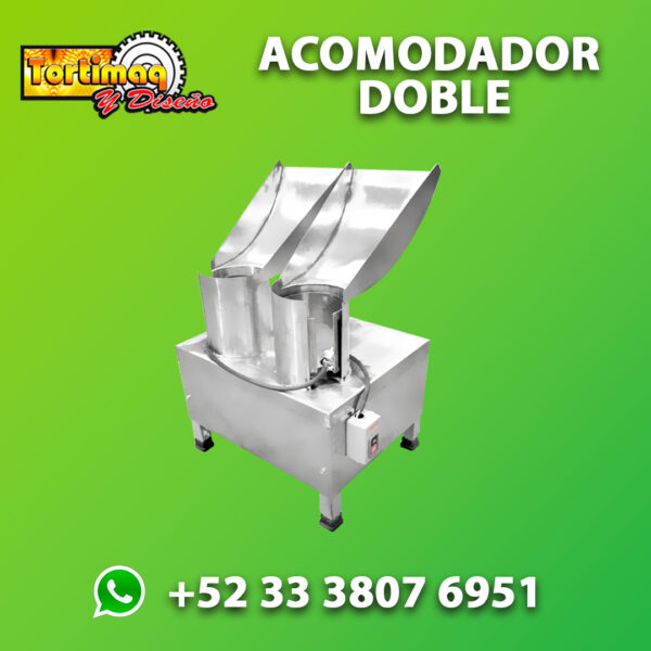 Acomodador de tortilla doble