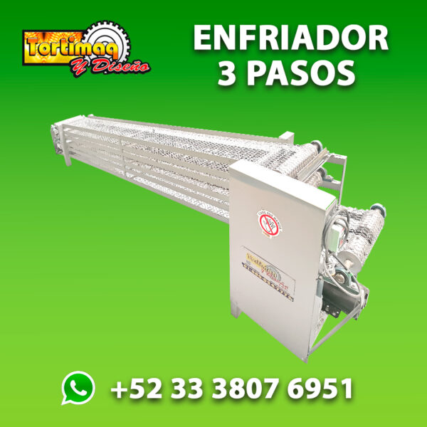Enfriador 3 pasos sencillo para tortilla de trigo