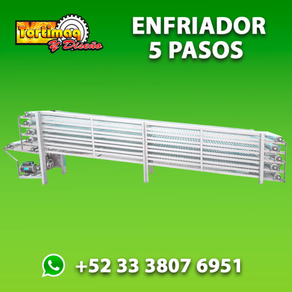 Enfriador 5 pasos para tortilla de trigo