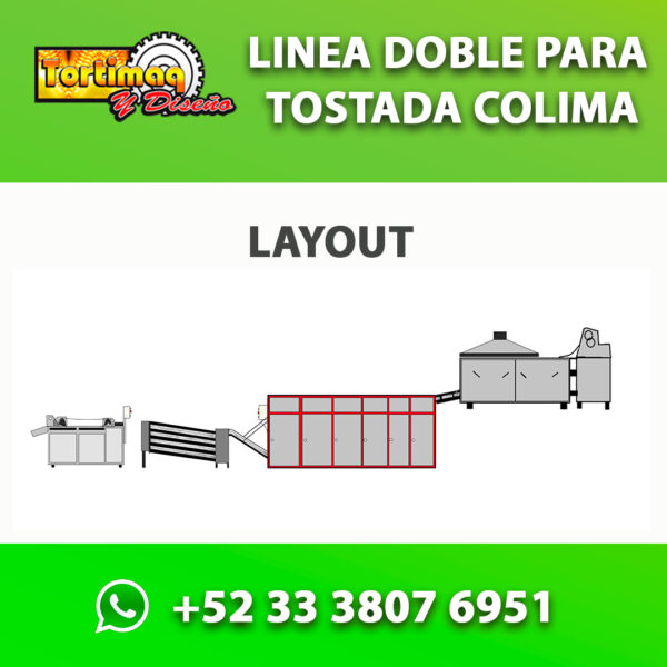 Línea doble para tostada tipo COLIMA - Imagen 2