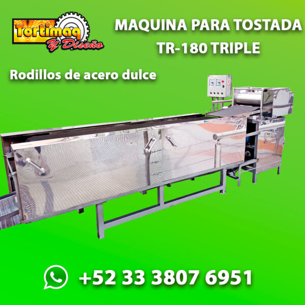 Máquina TR-180 triple para tostada