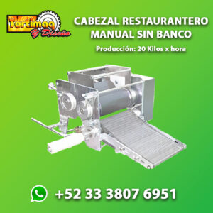 Cabezal Restaurantero Manual Sin Banco