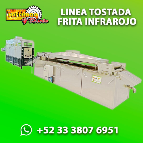 Línea para tostada Frita Infrarojo