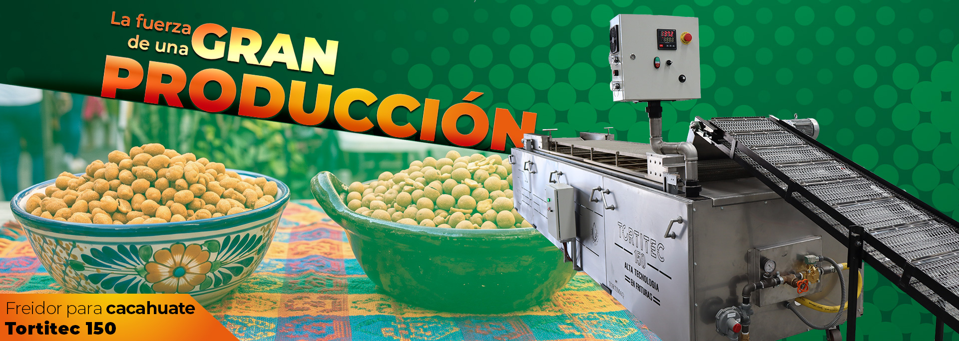 Freidora Tortitec con capacidad de 80 litros