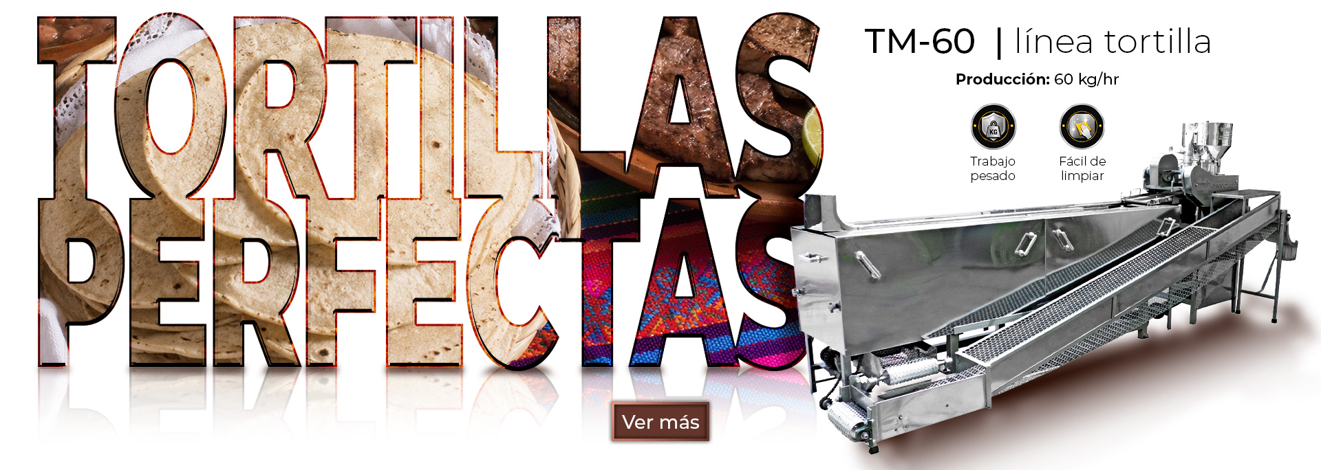 Máquina TM-60 de Tolva para tortilla